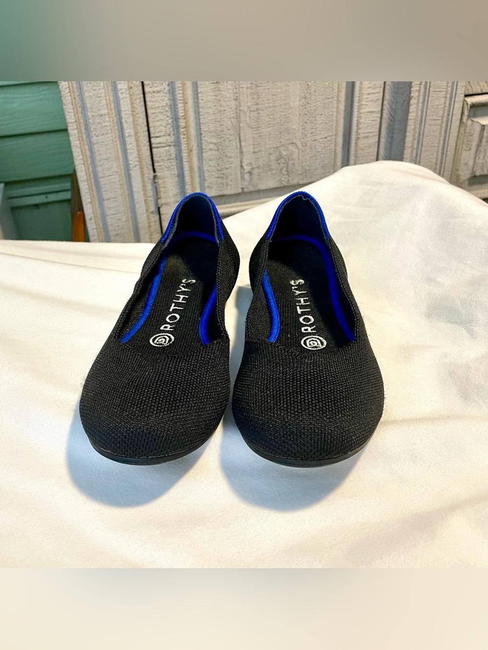 ROTHY’S The Point Slip~On Flats/Ballet/Shoes - Women’s Size 7 - Maritime Navy